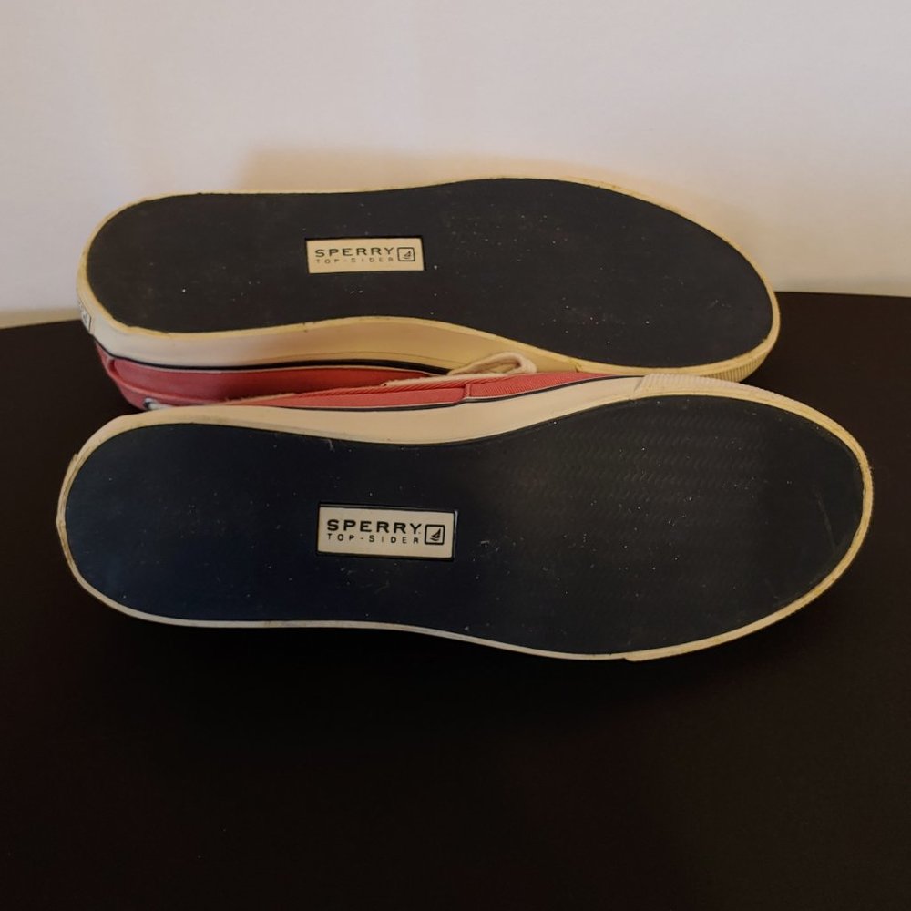 Red Sperry Top Sider Women's Size 8.5M - Picture 5 of 6